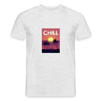 Chill - T-shirt homme - gris chiné - Devant - AI Model Male 178 dark (178cm)