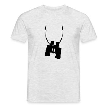 fernglas - Männer T-Shirt - Grau meliert - Vorne - AI Model Male 178 dark (178cm)