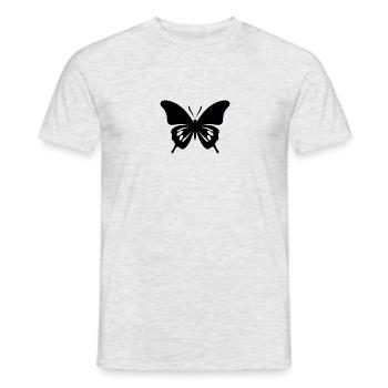 Schmetterling - Männer T-Shirt - Grau meliert - Vorne - AI Model Male 178 dark (178cm)