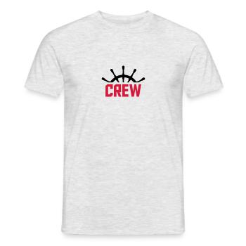 Conception de Steuerrad d'équipage - T-shirt homme - gris chiné - Devant - AI Model Male 178 dark (178cm)