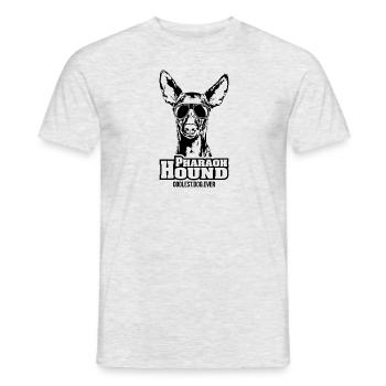 PHARAOH HOUND coolest dog ever Dog saying dogs - Men's T-Shirt - heather grey - Front - AI Model Male 178 dark (178cm)