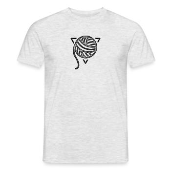 La Pelote de laine (impression) - T-shirt homme - gris chiné - Devant - AI Model Male 178 dark (178cm)
