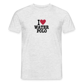 waterpolo - Men's T-Shirt - heather grey - Front - AI Model Male 178 dark (178cm)