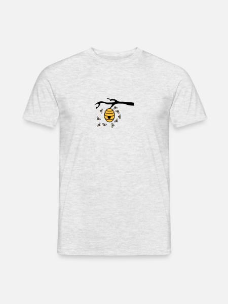 Beehive Branch - Men's T-Shirt - heather grey