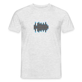 Music Sound Logo - T-shirt homme - gris chiné - Devant - AI Model Male 178 dark (178cm)