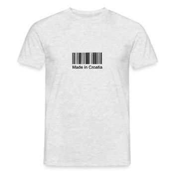 made in croatia - Männer T-Shirt - Grau meliert - Vorne - AI Model Male 178 dark (178cm)