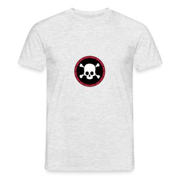*** Pirat *** - Männer T-Shirt - Grau meliert - Vorne - AI Model Male 178 dark (178cm)
