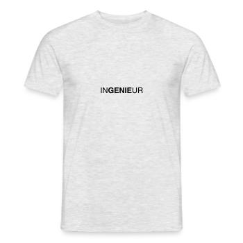 engineer 01 - Men's T-Shirt - heather grey - Front - AI Model Male 178 dark (178cm)