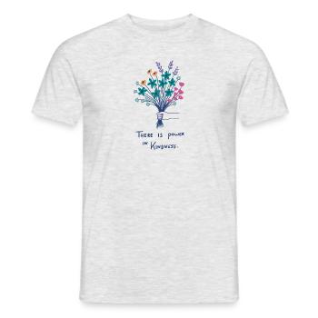 Blumenstrauß - Männer T-Shirt - Grau meliert - Vorne - AI Model Male 178 dark (178cm)