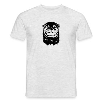 Drôle de loutre Loutre Loutre Animaux de loutre Wilsigns - T-shirt homme - gris chiné - Devant - AI Model Male 178 dark (178cm)