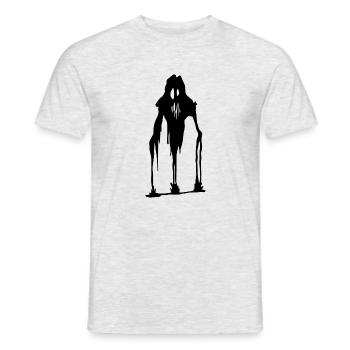 Kreatur der Schatten - Halloween - Männer T-Shirt - Grau meliert - Vorne - AI Model Male 178 dark (178cm)