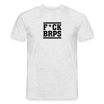F*CK BRPS - T-shirt homme - gris chiné - Devant - AI Model Male 178 dark (178cm)