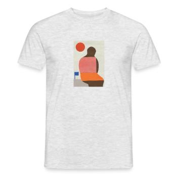 Melancholia 1 - Männer T-Shirt - Grau meliert - Vorne - AI Model Male 178 dark (178cm)
