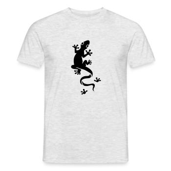 Lizard - Männer T-Shirt - Grau meliert - Vorne - AI Model Male 178 dark (178cm)