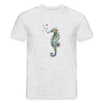 hippocampe - T-shirt homme - gris chiné - Devant - AI Model Male 178 dark (178cm)