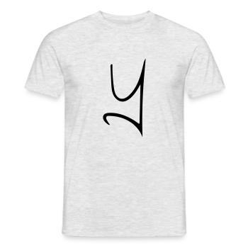 Das Y - Männer T-Shirt - Grau meliert - Vorne - AI Model Male 178 dark (178cm)