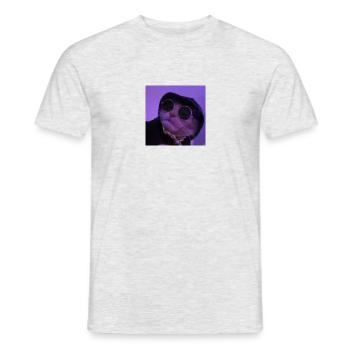 Cool Cat / Coole Katze - Männer T-Shirt - Grau meliert - Vorne - AI Model Male 178 dark (178cm)