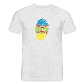 Amazigh-Abdruck - Männer T-Shirt - Grau meliert - Vorne - AI Model Male 178 dark (178cm)