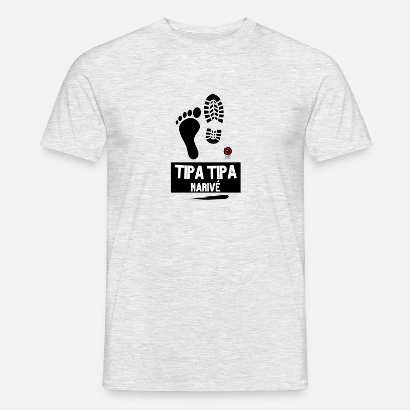 TIPA TIPA narivé - T-shirt homme - gris chiné