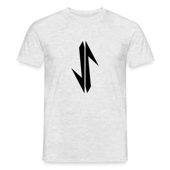 zeichen - Männer T-Shirt - Grau meliert - Vorne - AI Model Male 178 dark (178cm)