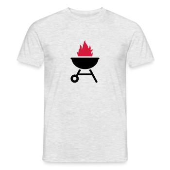 Grill - T-shirt homme - gris chiné - Devant - AI Model Male 178 dark (178cm)