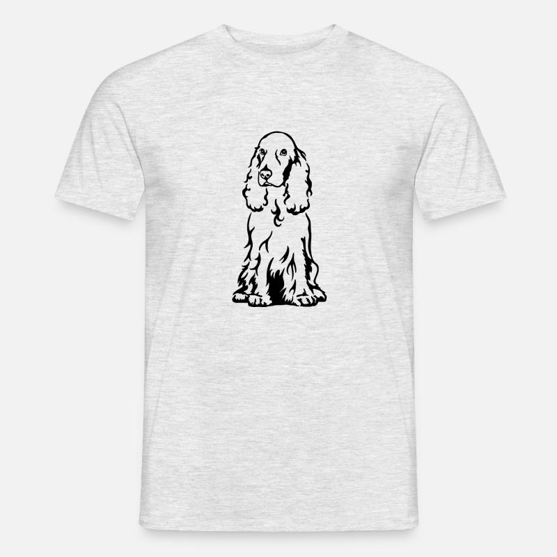 Cocker Spaniel - Männer T-Shirt - Grau meliert