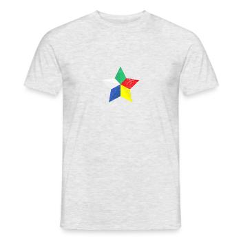 Druze People Star en détresse. - T-shirt homme - gris chiné - Devant - AI Model Male 178 dark (178cm)