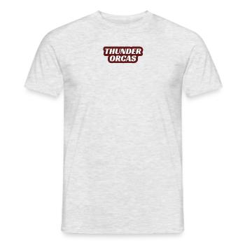 Thunder Orcas - Männer T-Shirt - Grau meliert - Vorne - AI Model Male 178 dark (178cm)