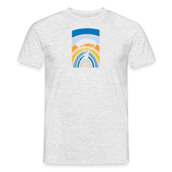 Paragliding Luft Extremsport - Männer T-Shirt - Grau meliert - Vorne - AI Model Male 178 dark (178cm)