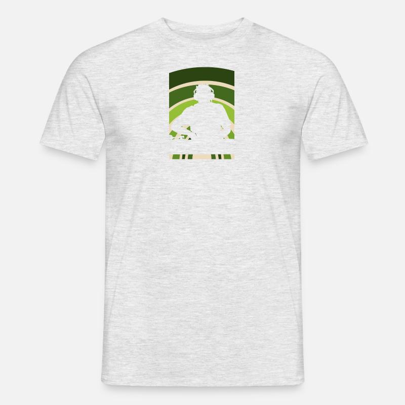 Djing DJ - Männer T-Shirt - Grau meliert