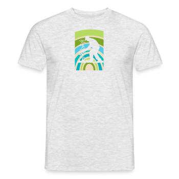 Horticulture de jardin de fleurs - T-shirt homme - gris chiné - Devant - AI Model Male 178 dark (178cm)