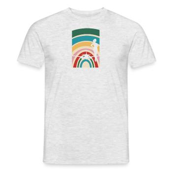 Hôtesse de l’air Compagnie aérienne Trafic aérien - T-shirt homme - gris chiné - Devant - AI Model Male 178 dark (178cm)