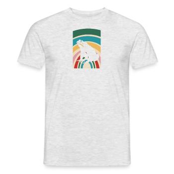Frosch Lurch - Männer T-Shirt - Grau meliert - Vorne - AI Model Male 178 dark (178cm)