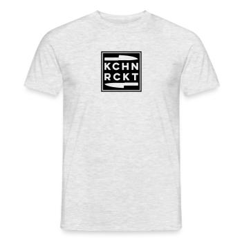 kochen rockt black - Männer T-Shirt - Grau meliert - Vorne - AI Model Male 178 dark (178cm)
