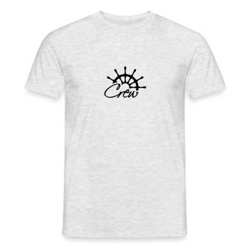 Crew Steuerrad Rang Logo - Männer T-Shirt - Grau meliert - Vorne - AI Model Male 178 dark (178cm)