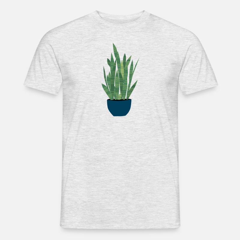 Sansevieria - Männer T-Shirt - Grau meliert