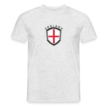 england shield - Men's T-Shirt - heather grey - Front - AI Model Male 178 dark (178cm)