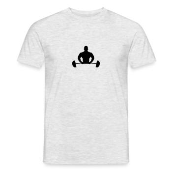 Bodybuilder Logo - T-shirt homme - gris chiné - Devant - AI Model Male 178 dark (178cm)