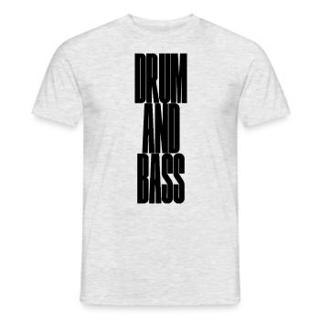 Drum and Bass - Men's T-Shirt - heather grey - Front - AI Model Male 178 dark (178cm)