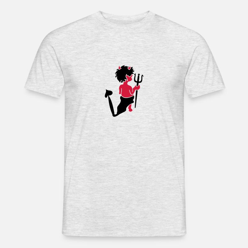 polisson / little devil (a, 2c) - T-shirt homme - gris chiné
