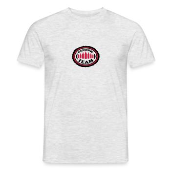 Drinking Team - T-shirt homme - gris chiné - Devant - AI Model Male 178 dark (178cm)