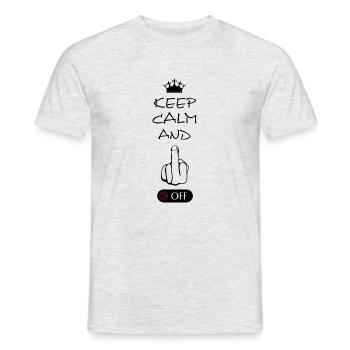 Fuck off, fucking, fuck you, fuck off - Männer T-Shirt - Grau meliert - Vorne - AI Model Male 178 dark (178cm)
