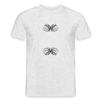 Design artful abstract tribal - Men's T-Shirt - heather grey - Front - AI Model Male 178 dark (178cm)