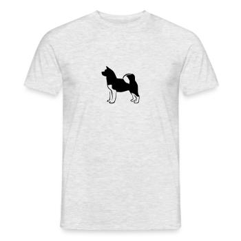 American Akita - Männer T-Shirt - Grau meliert - Vorne - AI Model Male 178 dark (178cm)