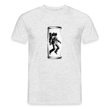 Astronaut in glass - Men's T-Shirt - heather grey - Front - AI Model Male 178 dark (178cm)