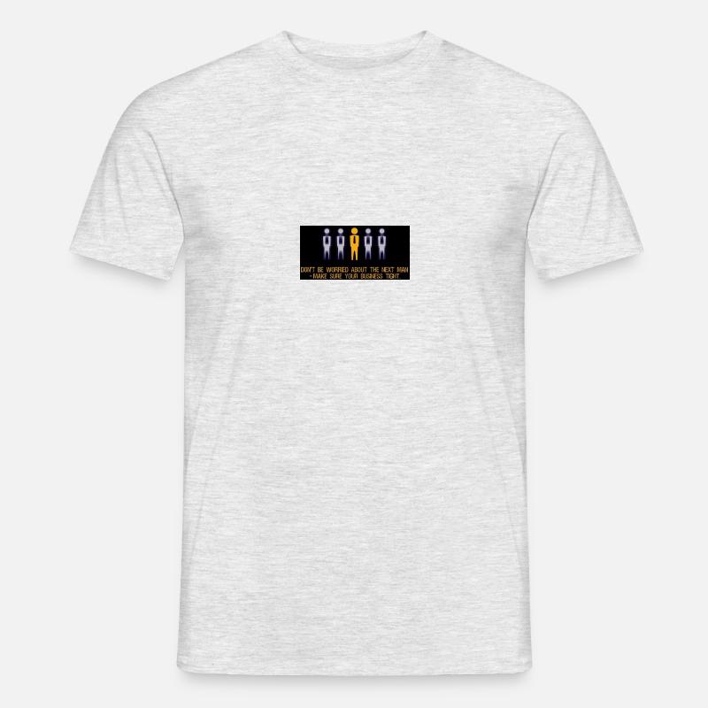 Don‘t worry, just hustle - Männer T-Shirt - Grau meliert