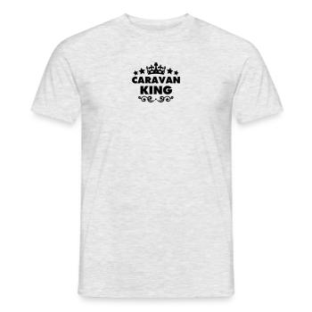 caravan king 2015 - Men's T-Shirt - heather grey - Front - AI Model Male 178 dark (178cm)