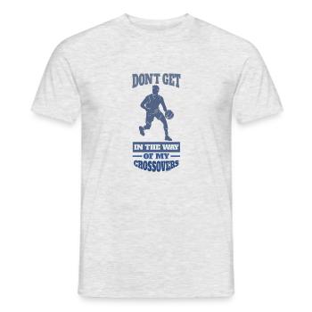 Basketballspieler Geschenkidee - Männer T-Shirt - Grau meliert - Vorne - AI Model Male 178 dark (178cm)