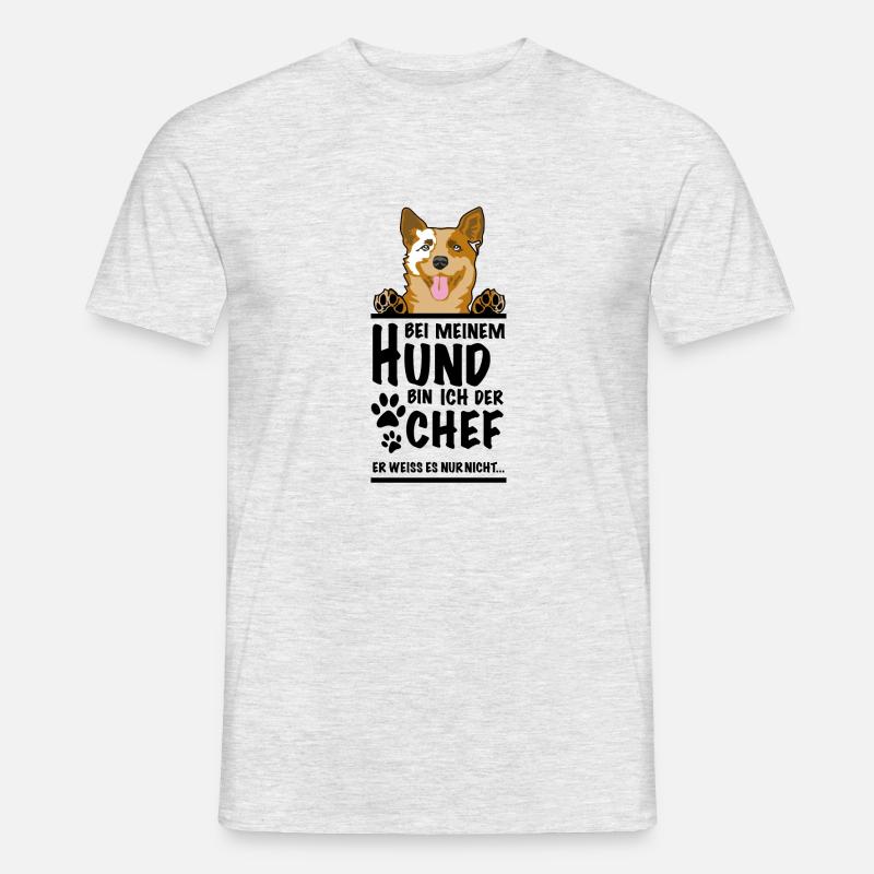 Chef Cattle - Männer T-Shirt - Grau meliert