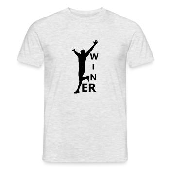 Triathlon Swim Bike Run Marathon - Männer T-Shirt - Grau meliert - Vorne - AI Model Male 178 dark (178cm)